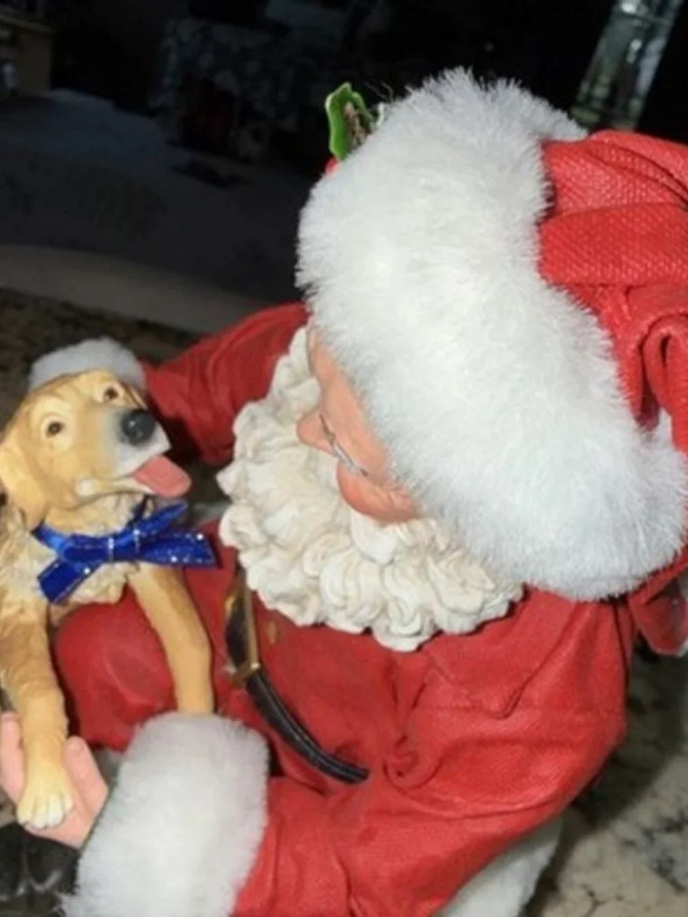 Possible Dreams Santa with Dog Figurine “Good Boy Santa”